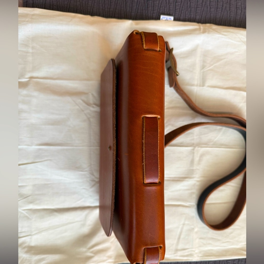 Popov Leather Everyday Satchel - English Tan - Seidel Leather - Picture 3 of 7